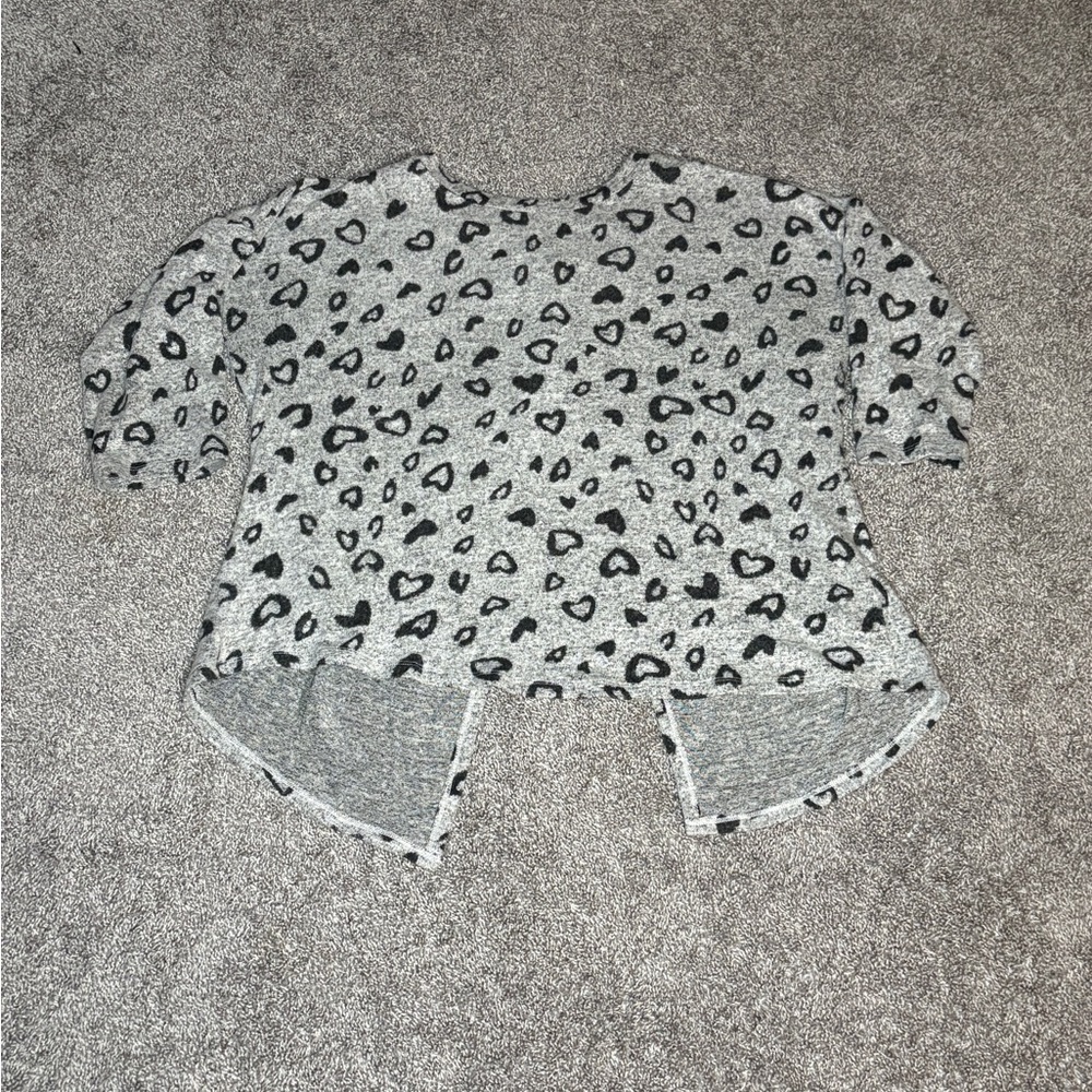Leopard Print Open Back Sweater